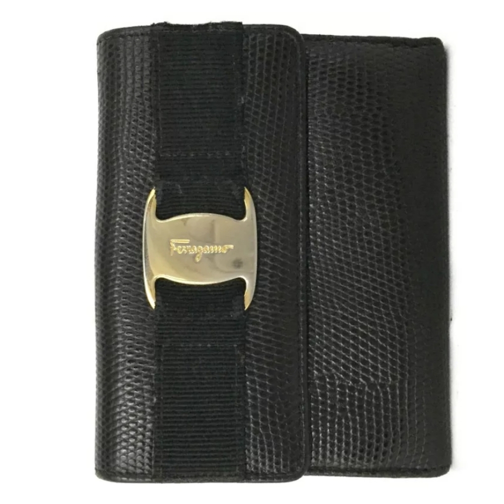 Salvatore Ferragamo Vara Leather Bifold Wallet